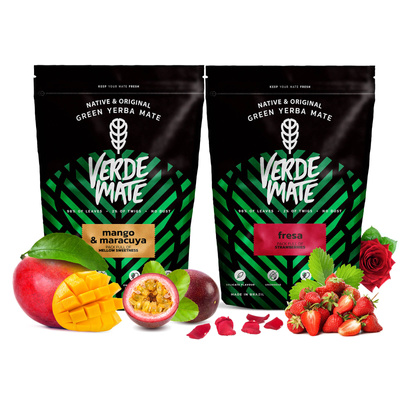 Yerba Verde Mate Mango Mučenka Jahoda 2x500g