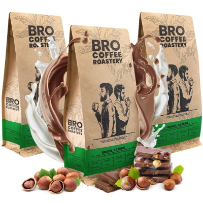 Sada Bro Coffee Roastery Brazil Samba 3x1kg (3kg)