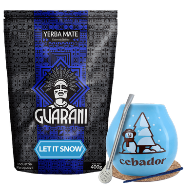 Yerba mate zimní sada pro začátečníky Guarani Let it Snow 400g