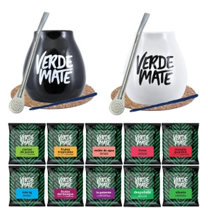 Set pro pár Yerba Mate Matero Bombilla 10x50g