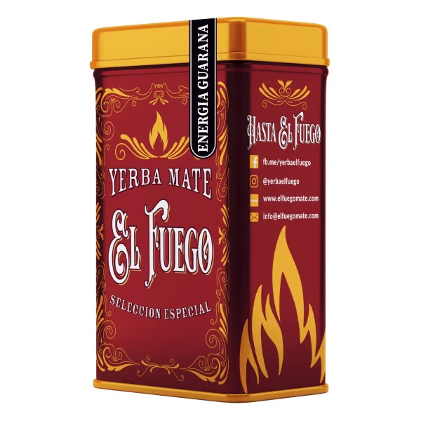 Yerbera – Plechovka + El Fuego Energia Guarana 0,5 kg