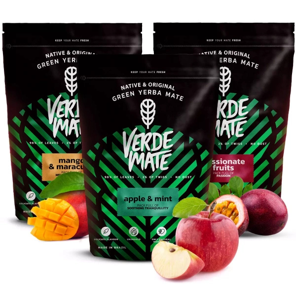 Verde Mate Green yerba mate sada ovocné 3x500 1,5kg