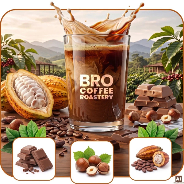 Bro Coffee Roastery – Zrnková káva Crema Rumba 400 g