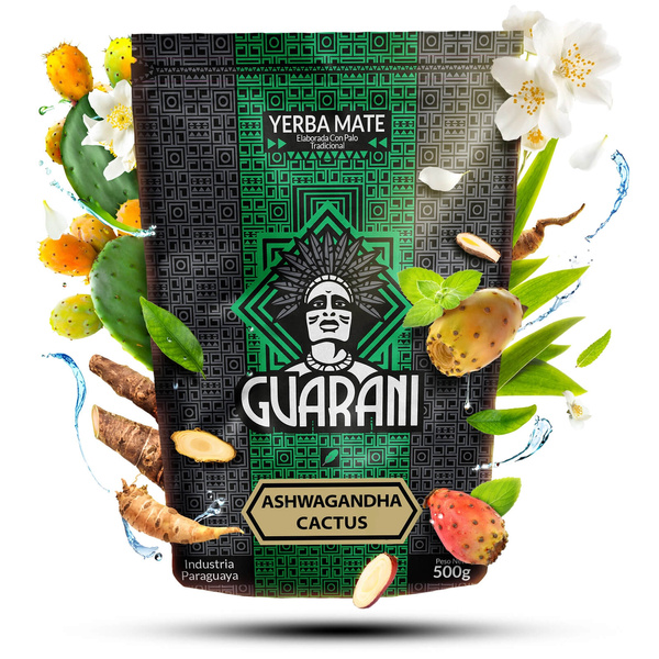 Yerba Mate sada Guarani Ashwagandha 500g Kalabása + Bombilla
