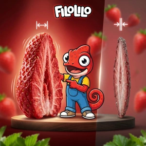 FiloLilo – Lyofilizované jahody (plátky) 100 g