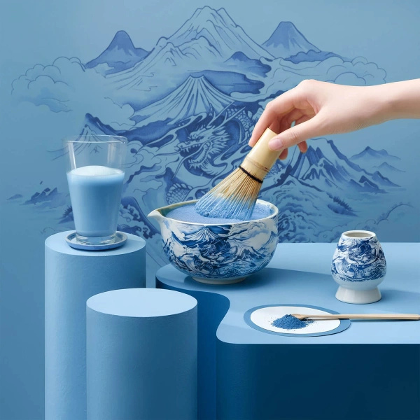 Sada ceremonální na vaření čaje Matcha: japonská BIO matcha 30g + příslušenství