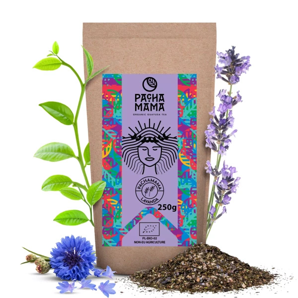 Guayusa Pachamama Lavanda – organická certifikovaná guayusa – 250g