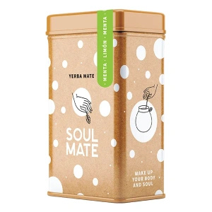 Yerbera – Plechovka + Soul Mate Orgánica Menta Limon 0,5 kg