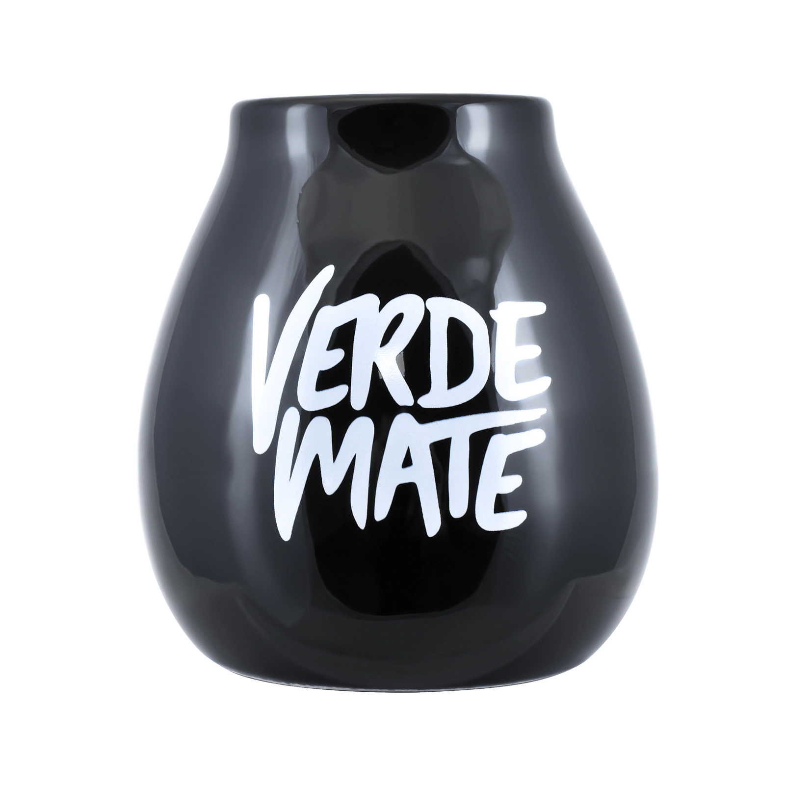 Černá keramická kalabasa s logem Verde Mate 350 ml