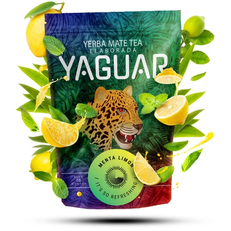 Yerba Mate Set Yaguar Naranja 500g + Yaguar Menta Limon 500g