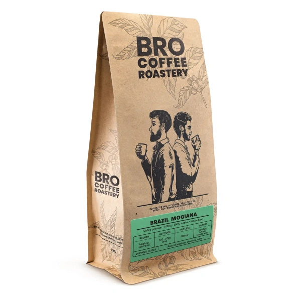 Bro Coffee Roastery – Zrnková káva Brazil Mogiana Premium 1 kg