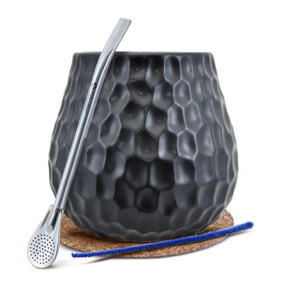 Sada Kalabása + Bombilla 19cm pro Yerba Mate