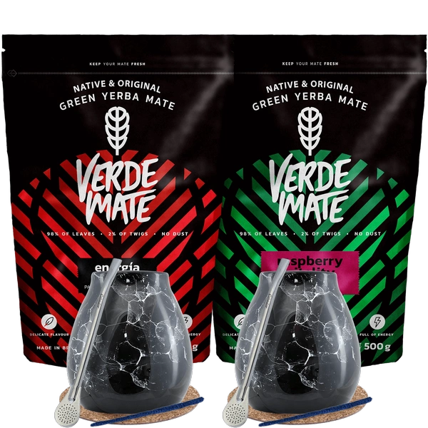 Yerba Mate Energy set pro dva Bombilla 1kg