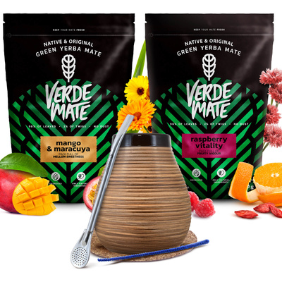 Verde Mate yerba mate sada keramická kalabasa bombilla