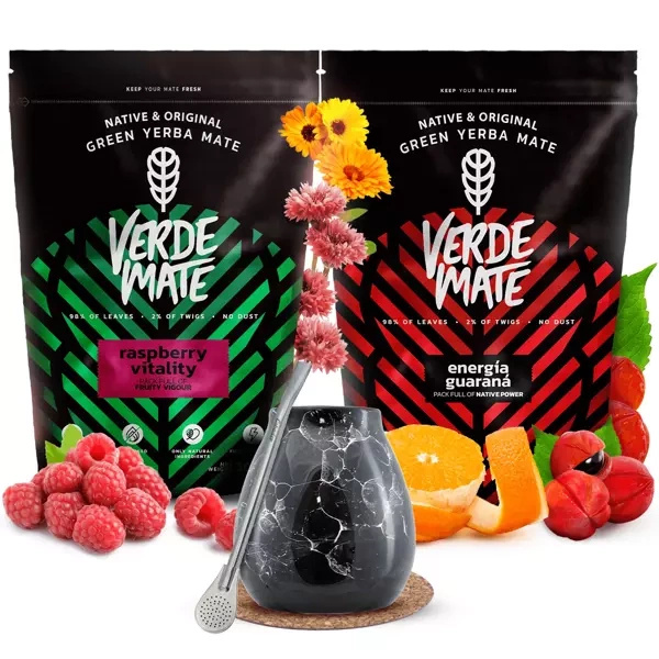 Verde Mate yerba mate sada keramická kalabasa bombilla
