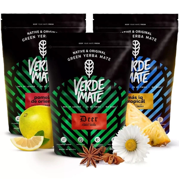 Verde Mate Green Mas IQ yerba mate sada 3x500 1,5kg