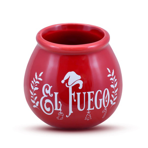Vánoční dárkový set yerba mate: vzorky 10x50g + kalabasa El Fuego Christmas Edition a bombilla