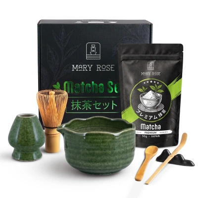 Dárková sada: prémiová japonská matcha + matchawan + bambusové příslušenství