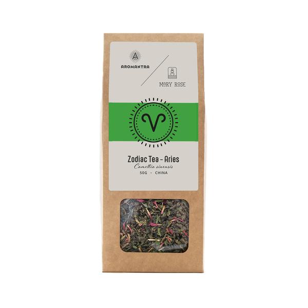 Aromantra x Mary Rose – Čaj znamení zvěrokruhu – Beran (zelený) 50 g
