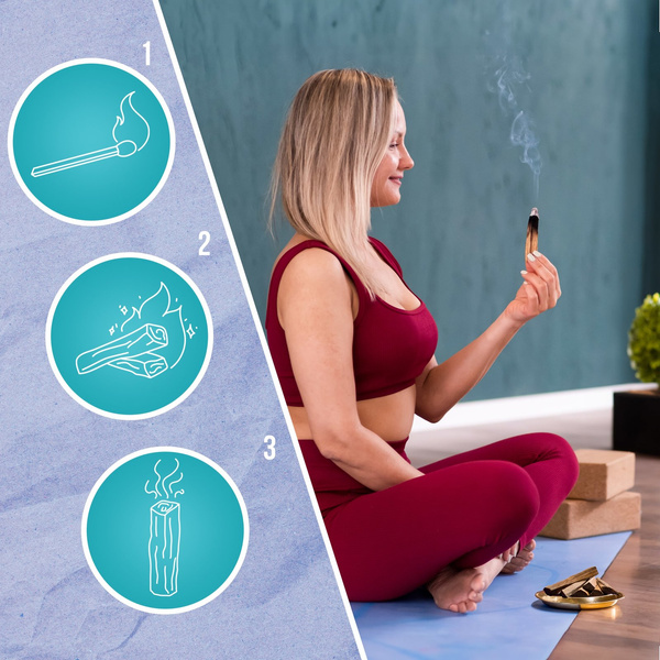 2 x rolička bílé šalvěje + sada Palo santo 200g