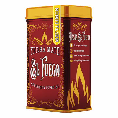 Yerbera - Plechovka + El Fuego Menta Limon 0,5 kg