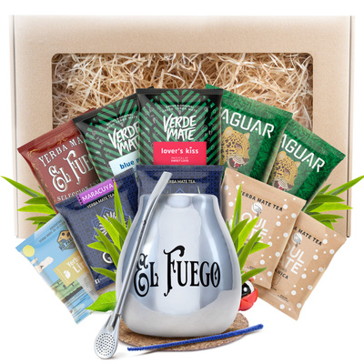 Dárková Sada Yerba Maté 10x50g 500g Kalabása + Bombilla