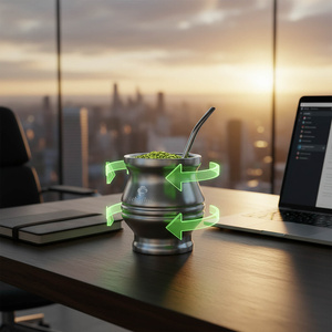 TermoColador – termohrnek na yerba maté – 190 ml (stříbrný)