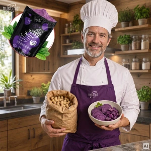 Nustino – Arašídové máslo v prášku – Ube (bez přidaného cukru) 400 g