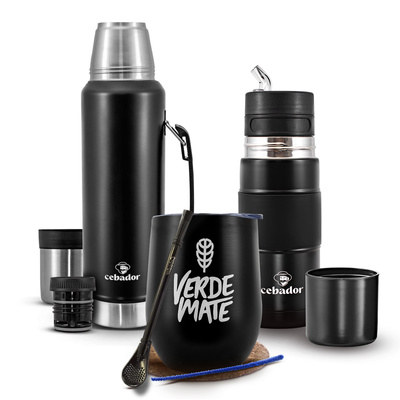 Sada příslušenství Yerba Mate: Yerbomos + termoska + termální šálek