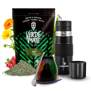 Sada Yerba Maté Verde Mate IPA 500g 0,5kg Yerbomos + Kalabása + Bombilla