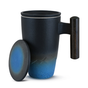 Keramický hrnek s víčkem a sítkem Mystea 300 ml