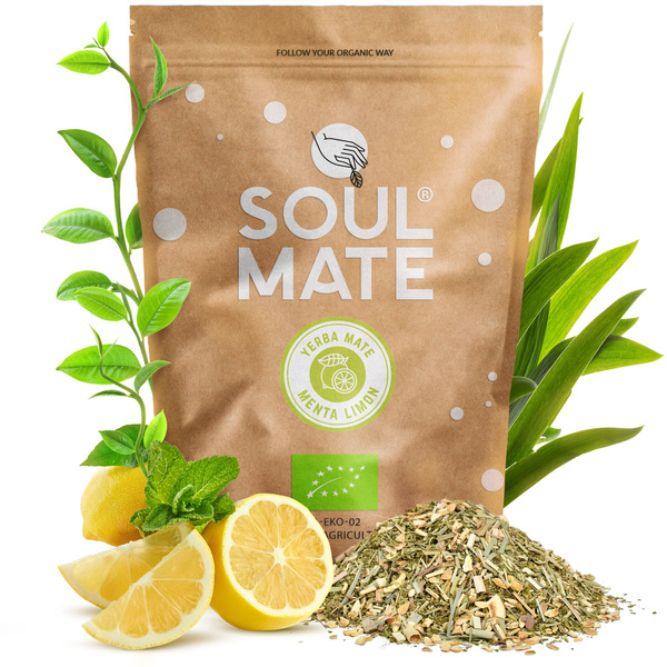 Sada Yerba Maté Soul Mate Organica 2x500g 1kg Kalabása + Bombilla