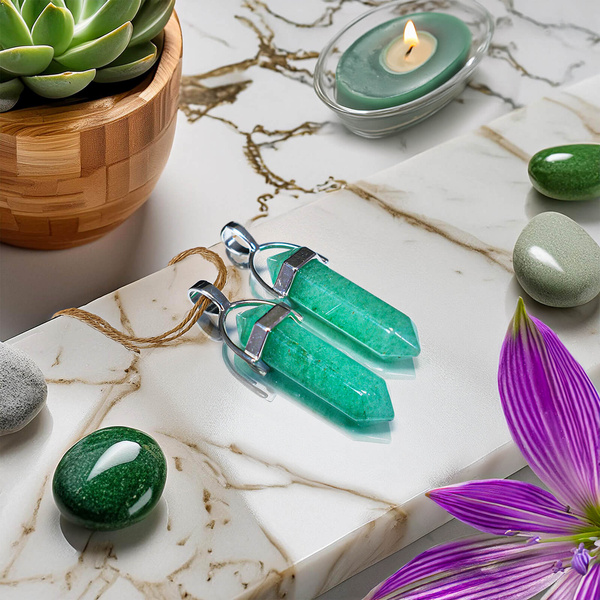 Aventurín - přívěsek v sáčku + řetízek