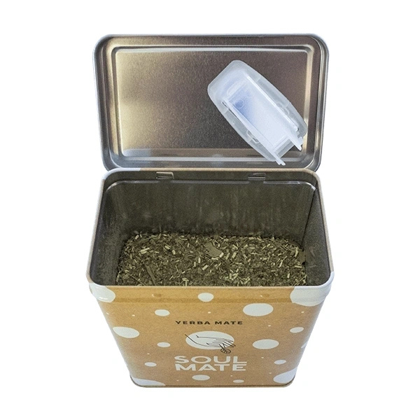 Yerbera – Plechovka + Soul Mate Orgánica Menta Limon 0,5 kg