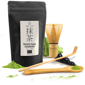 Sada ceremonální na vaření čaje Matcha: japonská BIO matcha 30g + příslušenství