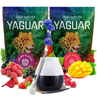 Yaguar yerba mate sada keramická kalabasa bombilla