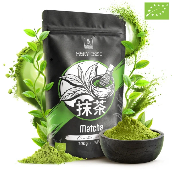 Sada 3 japonských čajů matcha BIO: ceremoniální + prémiová + kulinární