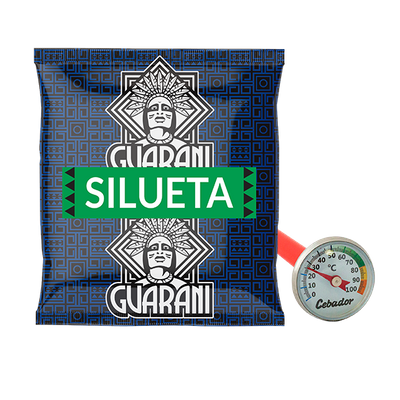 Analogový teploměr + yerba mate 50g