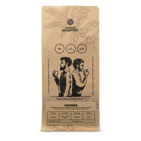 Bro Coffee Roastery - Zrnková káva Uganda Kanyenye Speciality 1 kg