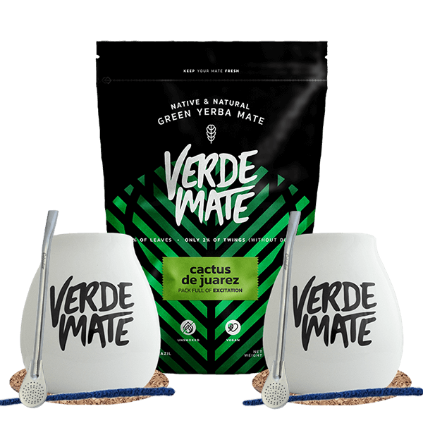 Yerba Mate Set Verde Mate Cactus de Juarez 500g