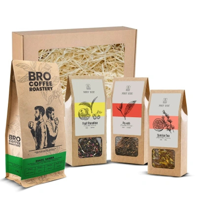 Dárková sada s kávou Bro Coffee Roastery a čajem Mary Rose