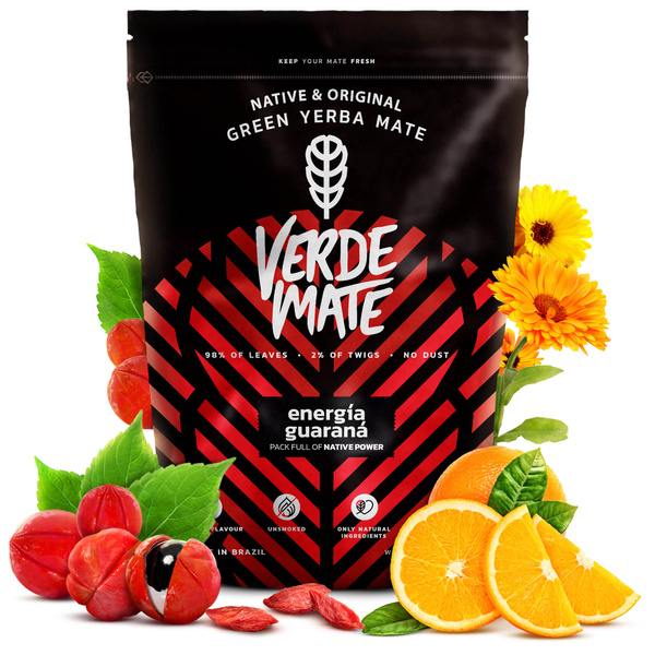 Yerba Mate sada Verde Mate El Fuego Energia 2x500g + příslušenství