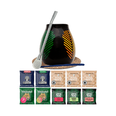 Sada pro začátečníky Yerba Mate Kalabása Bombilla 10x50g 0,5kg