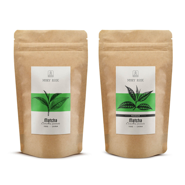 Sada 2 čajů matcha z Číny: prémiová + kulinární