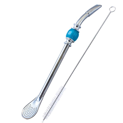 Bombilla Grande se modrým kamenem