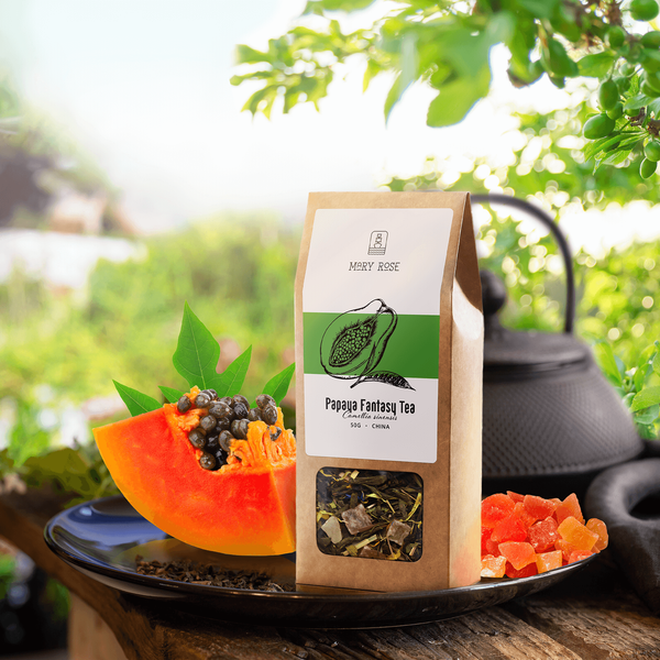 Mary Rose - Zelený Čaj Papaya Fantasy  - 50 g