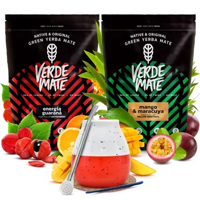 Verde Mate yerba mate sada keramická kalabasa bombilla