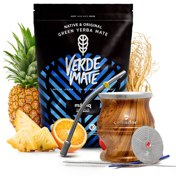 Sada Yerba Verde Mate Mas IQ 0,5kg + TermoColador