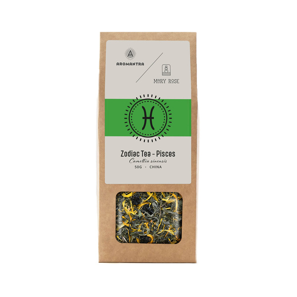 Aromantra x Mary Rose – Čaj znamení zvěrokruhu – Ryby (zelený) 50 g