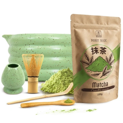 Sada na vaření čaje Matcha: matcha 100g + příslušenství